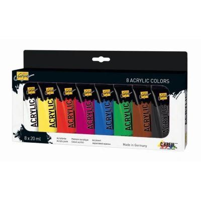 Abbildung von Kreul Solo Goya Set Acrylfarben 8 x 20 ml