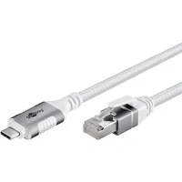 Abbildung von Ethernet Kabel USB C 3.2 Gen2 Stecker &gt; RJ 45 Stecker, LAN Adapter
