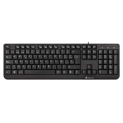 Abbildung von NGS FUNKYV3 USB Tastatur mit 12 Multimedia Tasten, 140cm Kabel und Plug&amp;Play Funktion (QWERTY Portugiesisch)