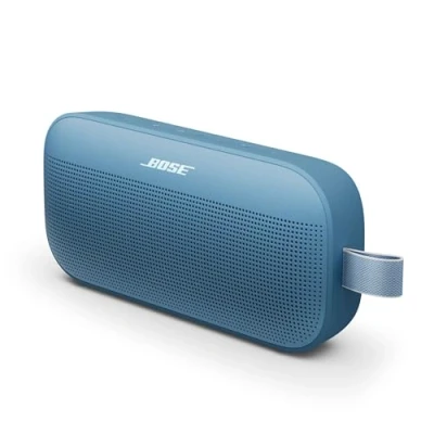 Abbildung von Bose SoundLink Flex Tragbarer Bluetooth Lautsprecher (2. Gen.), Außen mit naturgetreuem Klang, bis zu 12 Stunden Akkulaufzeit, staubdicht und wasserdicht, Blue Dusk