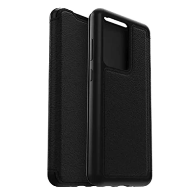 Abbildung von OtterBox Strada Series Schutzhülle für Galaxy S20 Ultra/Galaxy Ultra 5G (nur Nicht kompatibel mit Anderen Modellen), Schatten (Schwarz/Zinn)