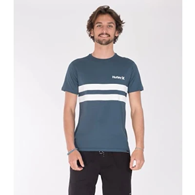 Abbildung von Hurley Herren M Oceancare Block Party Ss Tee T Shirt, Marshmallow, S