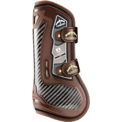 Abbildung von Veredus Sehnenschutz Carbon Gel Absolute Velcro Straps Front Braun L