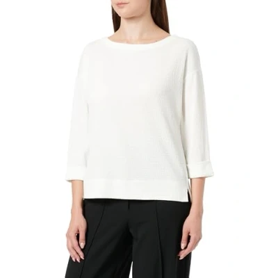 Abbildung von s.Oliver AUS Stretch Langarmshirt, Damen, Größe: 40, Ecru