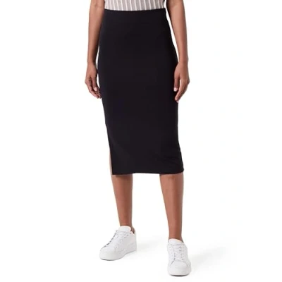 Abbildung von VILA Vilie TUBE Skirt Bleistiftrock, Damen, Größe: Large, Black beauty
