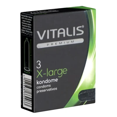 Abbildung von PREMIUM «X Large» extra lange Kondome mit etwas mehr Umfang (3 Kondome) 3 St