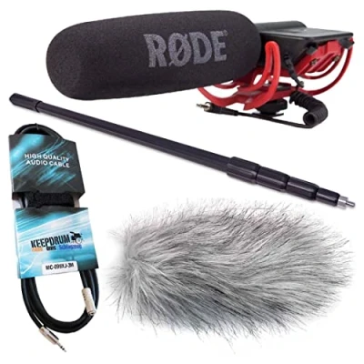 Abbildung von Rode Videomic Rycote keepdrum Bundle inkl Tonangel 3m + Windschutz WSWH Miniklinke