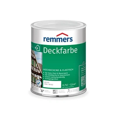 Abbildung von Remmers Wetterschutzfarbe Deckfarbe anthrazitgrau (RAL 7016) 0,75 Liter