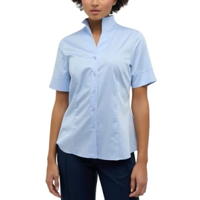 Abbildung von Eterna Regular FIT Hemdbluse, Damen, Größe: 40, Hellblau