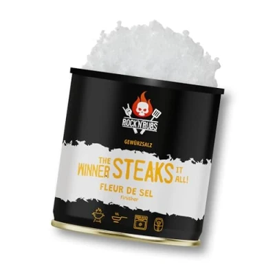 Abbildung von ROCK&#039;N&#039;RUBS Grillgewürz The Winner steaks it all Fleur de Sel BBQ Rub zum Grillen mit crunchy Salzflocken 220 g