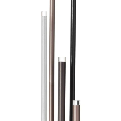 Abbildung von Brilliant Stehlampe Cembalo, LED fest integriert, Warmweiß, 5flg alu/schwarz/braun