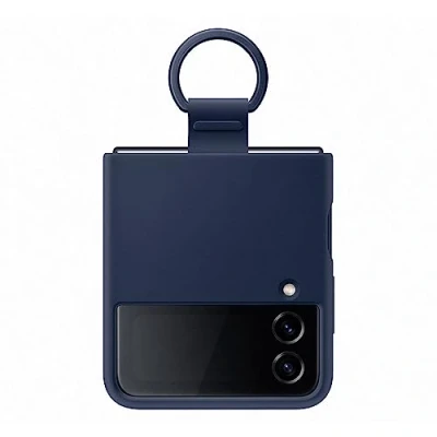 Abbildung von Samsung Siliconen Back Cover Mit Ring Dunkelblau Galaxy Z Flip 4
