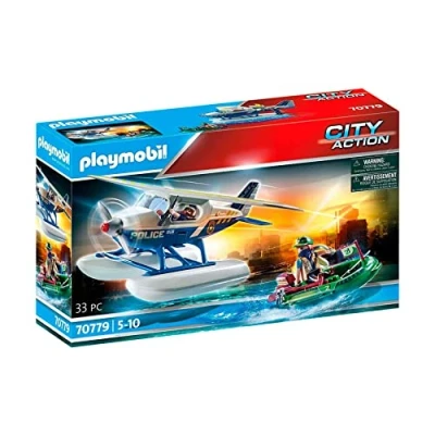 Abbildung von Playmobil CITY Action Politiewatervliegtuig Smokkelaarachtervo Wasserspielzeug für Kinder, Größe: One Size, Multi coloured