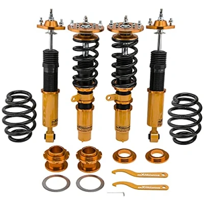 Abbildung von maXpeedingrods Coilovers Shock Struts for E46 (1998 2006) 316i, 316ci, 318i, 318ci, 320i, 320ci, 323i, 323ci, 325i, 325ci, 328i, 328ci, 330i, 330ci, M3 (Adjustable Damper) Golden