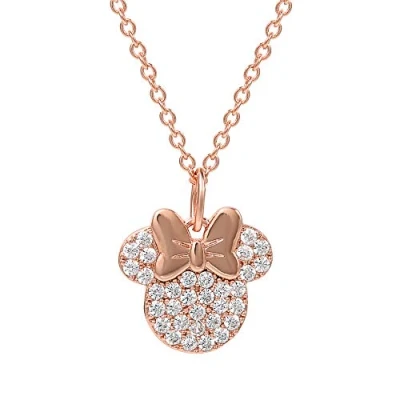 Abbildung von Disney Minnie Mouse Plated Stone Halskette goldcoloured, Damen, Größe: 0, Gold coloured