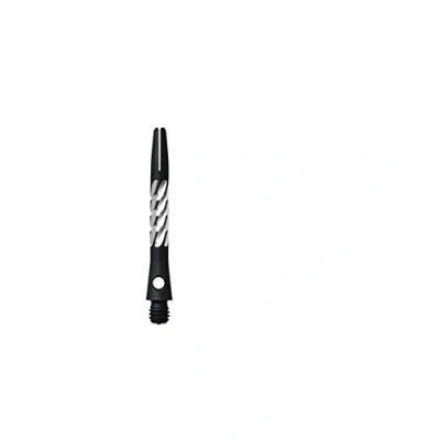 Abbildung von Unicorn Einhorn Premier Aluminium Dart Schäfte Spirale Diamant Stiele 1 Set (3), AM1036, Schwarz, Kurz