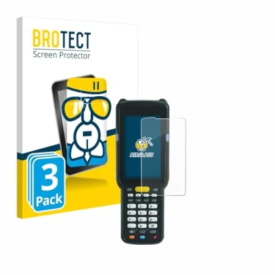 Abbildung von BROTECT Schutzglas für Zebra MC3300X (3 Stück) Schutzfolie Panzer Folie Glas [Extrem Kratzfest 9H, Anti Fingerprint, Ultra Transparent]