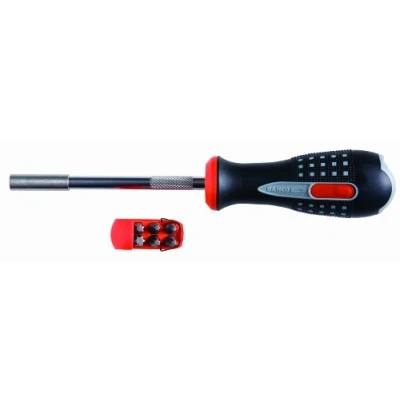 Abbildung von BAHCO Schraubendreher mit Bits1/4 magnetischer Bithalter SL,PH,PZ Bits