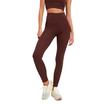 Abbildung von Trendyol Damen Roller Sportstrumpfn Yoga Pants Casual, Light Brown, L