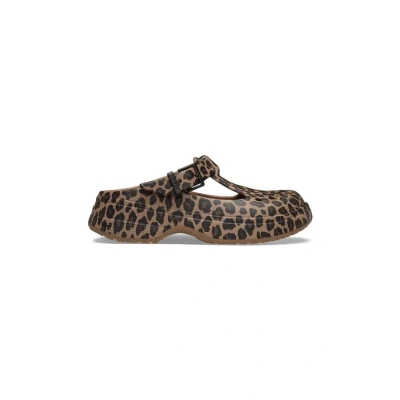 Abbildung von Crocs Klassische Mary Jane Clogs für Erwachsene, unisex, Sepia/Leopard, 39/40 EU