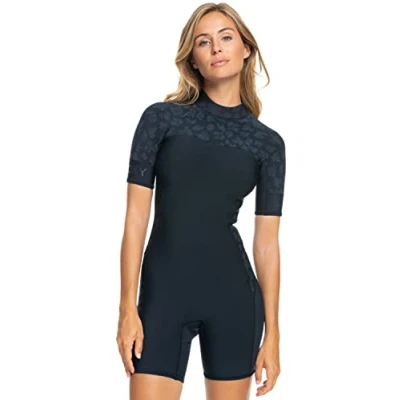 Abbildung von Roxy 2MM Swell Series KURZÄRMLIGER Backzip Neoprenanzug, Damen, Größe: 4, Kvj