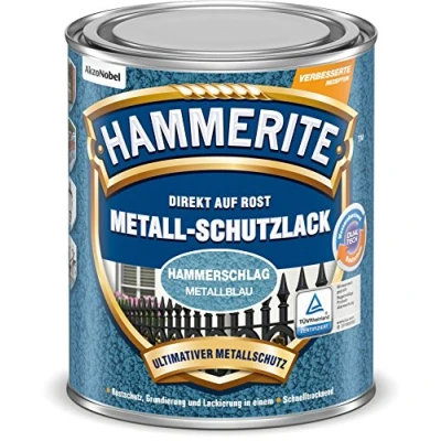 Abbildung von Hammerite Metallschutzlack Hammerschlag metallblau 250ml