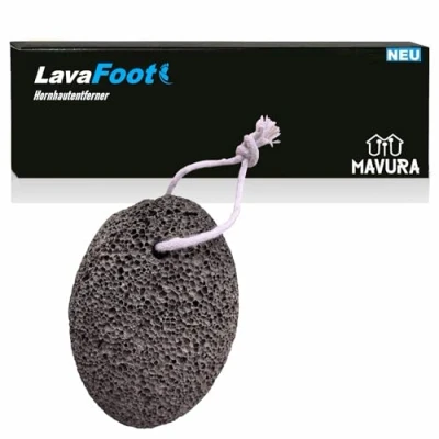 Abbildung von MAVURA Bimsstein LavaFoot LAVASTEIN Vulcan Hornhautentferner Hornhaut Bimsstein, Hornhauthobel Fußpflege, Pediküre Hornhautentfernung Hände Füße Fußpeeling