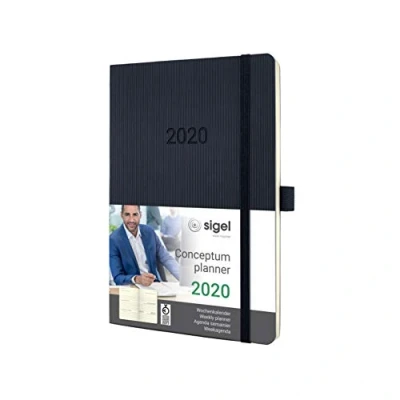 Abbildung von SIGEL C2022 Wochenkalender 2020, ca. A5, schwarz, Softcover Conceptum weitere Modelle