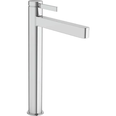 Abbildung von hansgrohe Waschtischarmatur &quot;Finoris&quot;, 26cm, für Aufsatzwaschtische mit Push Open Ablaufgarnitur