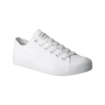 Abbildung von Elara Unisex Sneaker Textil Turnschuh Low top Chunkyrayan 089 A AllWhite 36