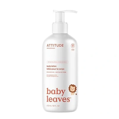 Abbildung von ATTITUDE Baby Lotion, EWG Verified Moisturizer, Dermatologically Tested Moisturizing Cream, Vegan, Pear Nectar, 473 mL
