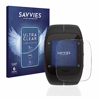 Abbildung von Savvies 6 Stück Schutzfolie für Polar M400 / M430 Displayschutz Folie Ultra Transparent
