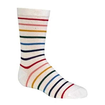 Abbildung von TippTexx 24 6 Paar Ökotex Bambus Kinder Socken, handgekettelt für Mädchen/Jungen uni oder gemustert mit ANTI LOCH GARANTIE (as3, numeric, numeric_35, numeric_38, regular, Ringel)