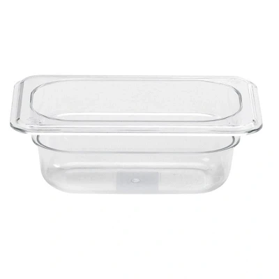 Abbildung von GN Behälter 1/9 Polycarbonat 65 mm Höhe 0,6 l Füllmenge 17,6 x 10,8 transparent Gastro Gastronormbehälter Kunststoff PC kaufen