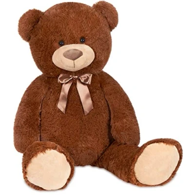 Abbildung von BRUBAKER Kuscheltier XXL Teddybär mit Schleife (1 St), 100 cm großer Teddy Bär, Stofftier Plüschtier
