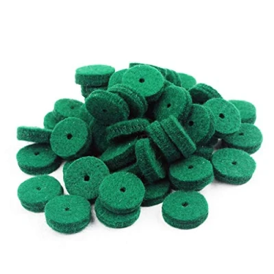 Abbildung von Alnicov 22 mm Klavier Filz Frontschiene Regulierung Lochungen grüne Tastatur Balance Unterlegscheiben, Reparaturteile, 90 Stück