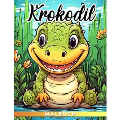 Abbildung von Krokodil Malbuch: Bestbewertetes Tierzeichnungsbuch für Kinder, perfektes Geschenk Geburtstage und Feiertage, fördert Entspannung.