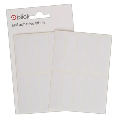 Abbildung von Blick Etiketten, weiß, selbstklebend, rechteckig, 13 mm x 50 mm, 70 für Zuhause, Büro, Familie, Schule