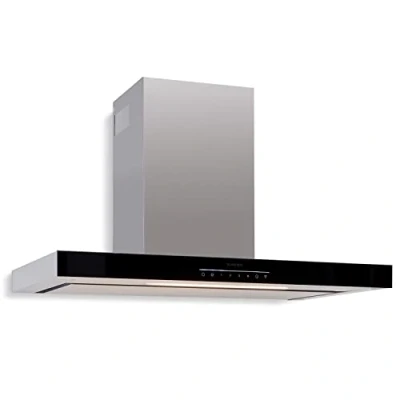 Abbildung von Klarstein Dunstabzugshaube 90 cm, Edelstahl, Abzugshaube mit Filter, Dunstabzug 577.8m3/h Luftstrom, Wandhauben Wi Fi Steuerung &amp; LEDs, Abluft/Umluft Dunstabzugshauben cm