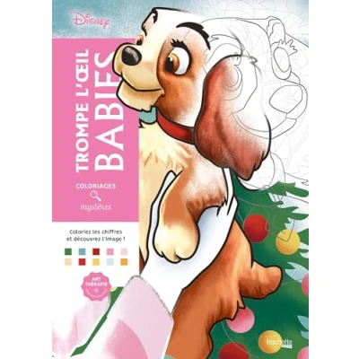 Abbildung von Coloriages mystères Disney Trompe l&#039;oeil Babies