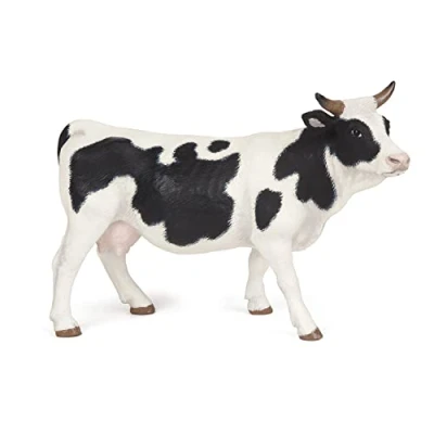 Abbildung von Papo Handbemalt Figuren Das Leben auf dem Bauernhof Holstein Kuh 51148 Sammelbar für Kinder Geeignet Jungen und Mädchen Ab 3 Jahren