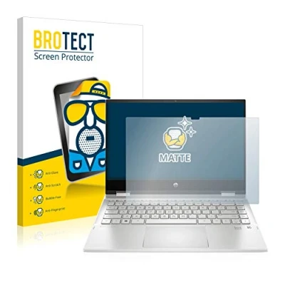 Abbildung von BROTECT Entspiegelungs Schutzfolie für HP Pavilion x360 (14 dwX) Matte Displayschutz Folie, Anti Reflex, Fingerprint