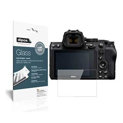 Abbildung von dipos I 2X Displayschutz klar kompatibel mit Nikon Z5 Schutzfolie 9H Anti Shock