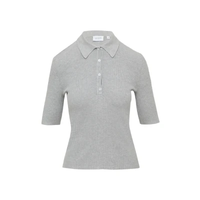 Abbildung von comma casual identity Poloshirt, Damen, Größe: 42, Hellgrau