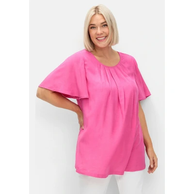 Abbildung von Sheego Bluse, Damen, Größe: 42, Fuchsia