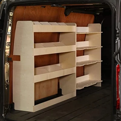 Abbildung von Vanify Kompatibel mit Ford Transit Custom L1 2012+ Fahrzeugeinrichtung Fahrzeugregale, Festool und hinteres Regal