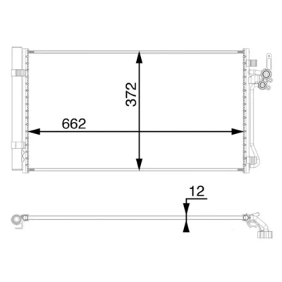 Abbildung von Kondensator, Klimaanlage MAHLE ORIGINAL AC 65 000P
