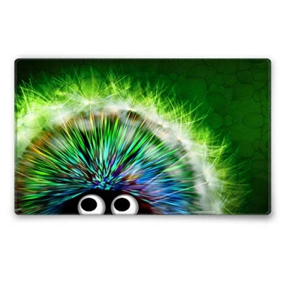 Abbildung von Silent Monsters Mauspad 360 x 250 mm Stoff Mousepad Igel grün Vernähter Rand rutschfest Gaming Büro Office Homeoffice 36 25 cm Mouse Pad Mat Mausunterlage für alle Maus Arten