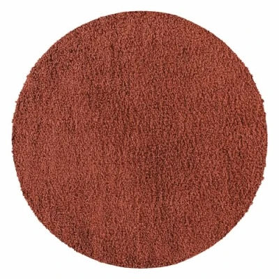 Abbildung von Carpetsale24 Shaggy Hochflor Teppich Wohnzimmer 160 cm Rund Terrakotta Modern Flauschiger Extra Weich, Pflegeleicht und Einfarbig Ideal als für Schlafzimmer, Esszimmer Küche