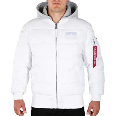 Abbildung von Alpha Industries Herren MA 1 ZH Back Print Puffer FD Bomberjacke, White, S